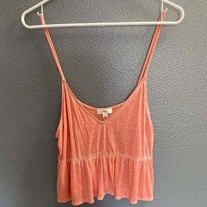 light pink tank top